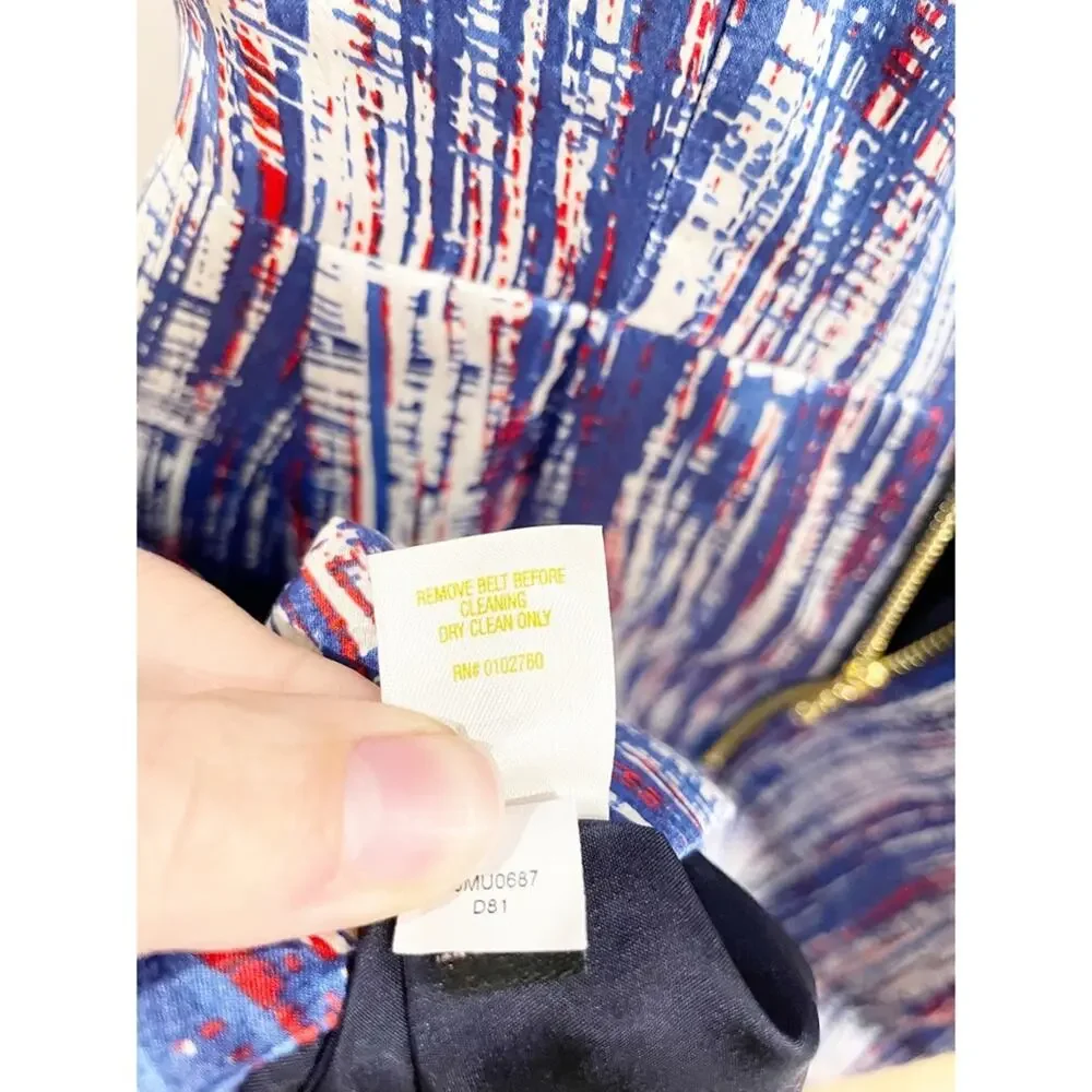 Kate Spade Silk Knee Length Dress Ruffle Front Sheath Dress Size 6